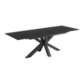 Kastonia 1.2M Matte Vik Dark Grey Extending Dining Table - Pendle Village Furniture